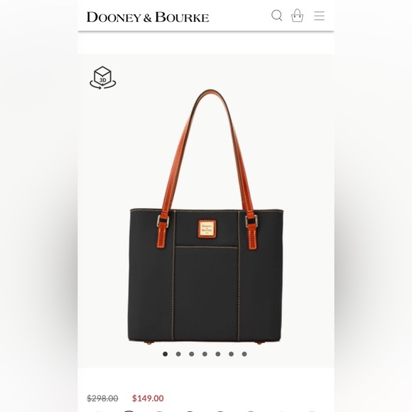 Dooney & Bourke Small Lexington Black Pebbled Leather Shoulder Bag - Picture 3 of 9